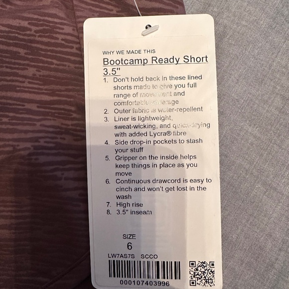 NWT Lululemon 2in1 shorts - Picture 2 of 3
